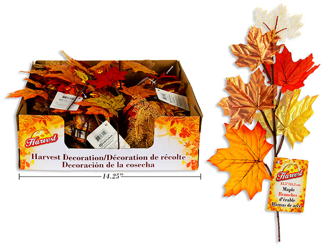 Carton of 48 Harvest Maple Leaf Branch