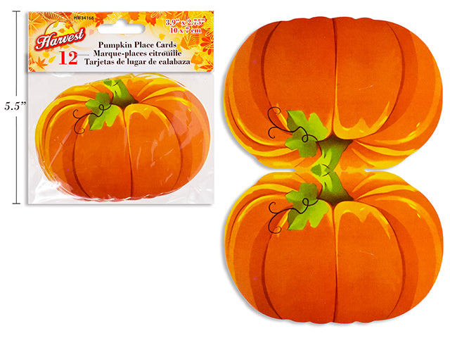 Carton of 24 Harvest Pumpkin Place Cards