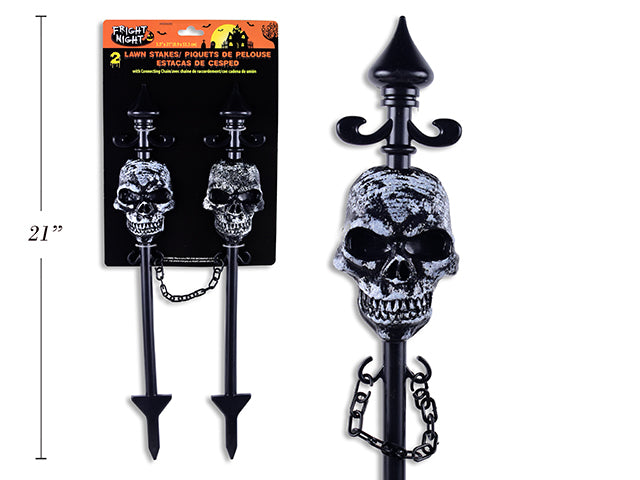 Carton of 24 Halloween Lawn Stake With Connecting Chain