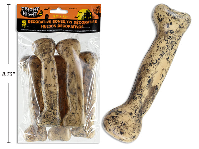 Carton of 24 Halloween Realistic Decorative Bones