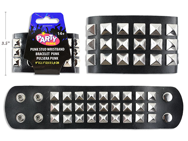 Carton of 12 Halloween Punk Stud Wristband