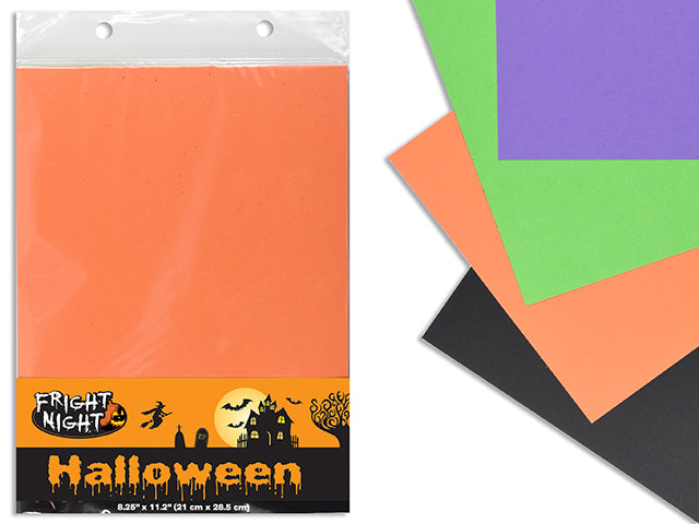 Carton of 24 Halloween Colored Craft Papers