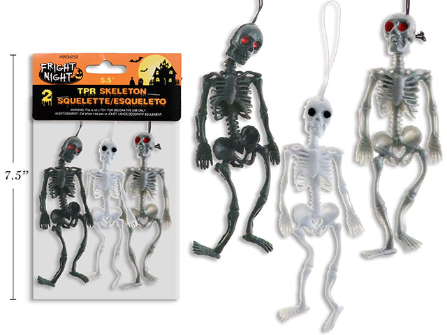 Carton of 24 Halloween Squishy Skeleton