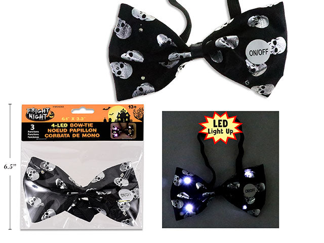 Carton of 12 Halloween Battery Operated Bow Tie