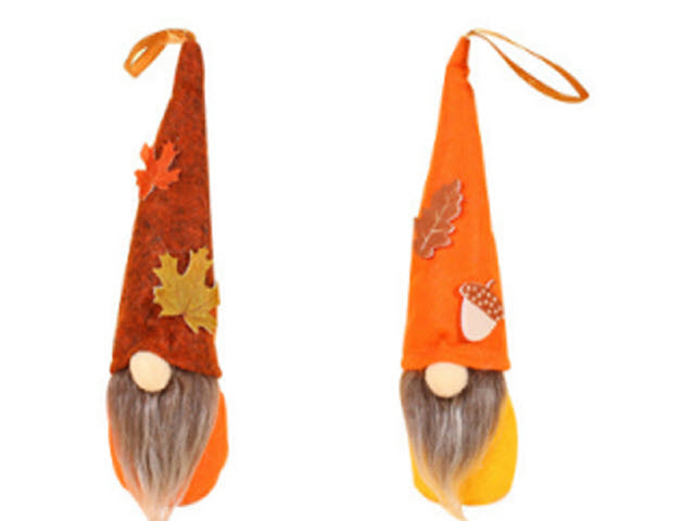 Carton of 24 Harvest Hanging Felt Gnome With Die Cut