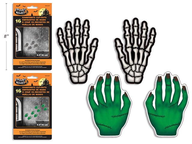 Carton of 24 Halloween Handprints Cut Outs