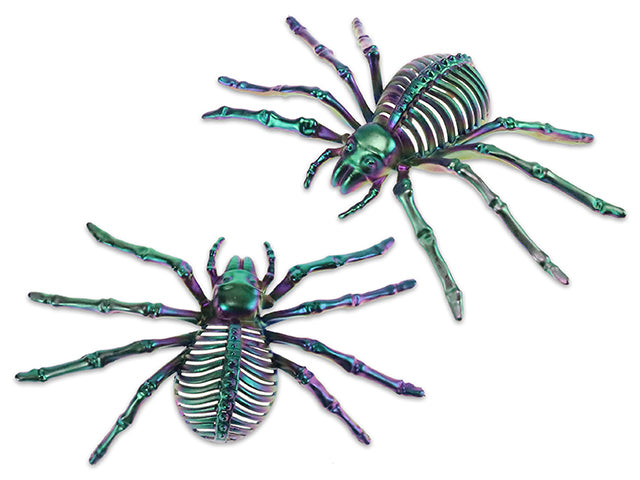 Carton of 24 Halloween Electroplated Spider