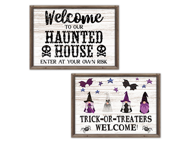 Carton of 12 Halloween Framed Plaque