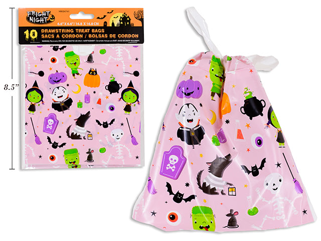 Carton of 24 Halloween Drawstring Treat Bag