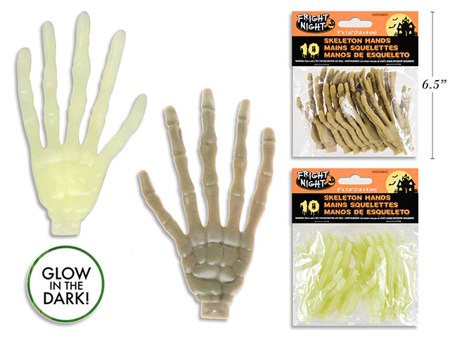 Carton of 24 Halloween Skeleton Hands