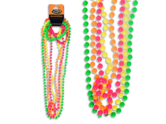 Carton of 12 Set/8 Neon Necklace / Bracelet. 4 Asst.Colours/Pack. Wrap Header.