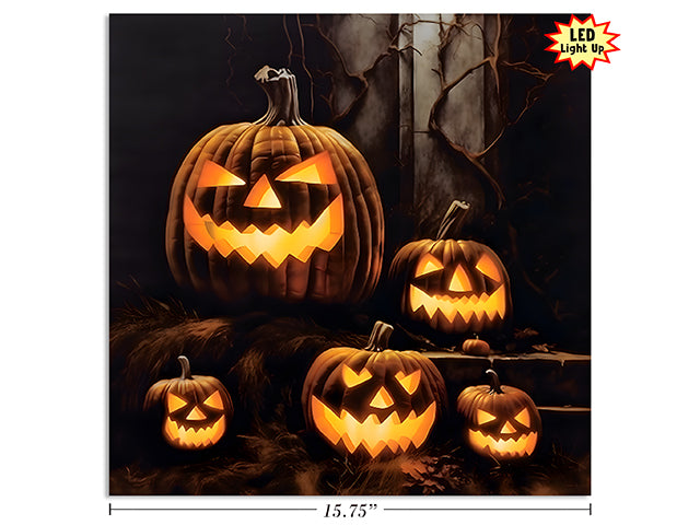 Carton of 12 15.75in x 15.75in B/O Hween Canvas Painting.