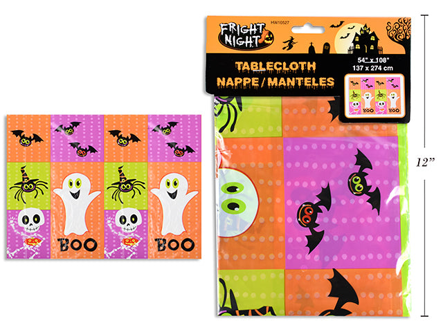 Carton of 24 54 x 108in Halloween Tablecover. pbh