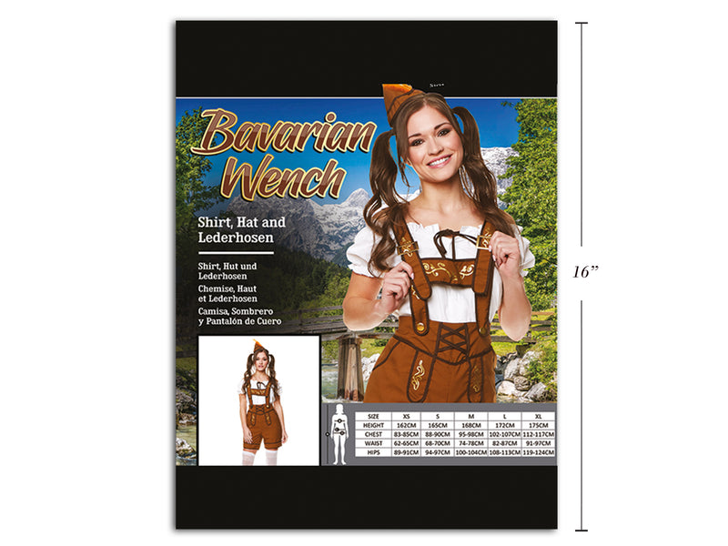 Carton of 2 Bavarian Girl Ladies Costume Small