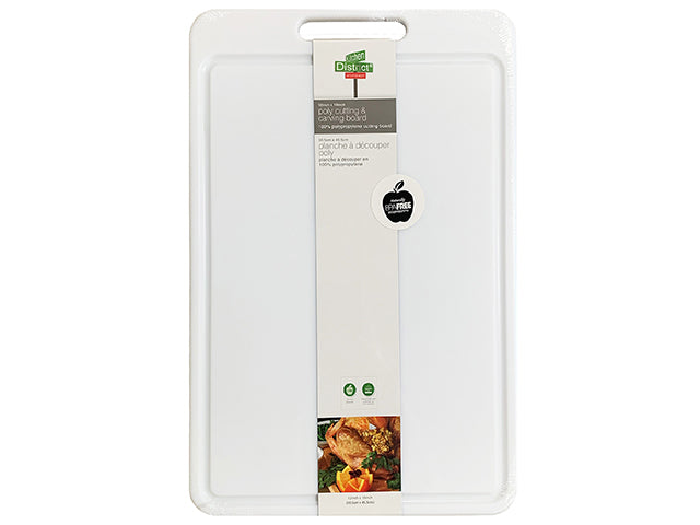 Carton of 12 ARCHITEC CARVING BOARD POLY 12X18" WHITE