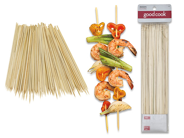 Carton of 12 Bamboo Skewers Large 100 Pack