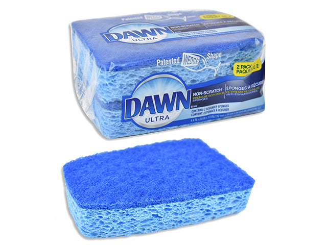 Carton of 12 Dawn Non Scratch Scrubber Sponge 2 Pack