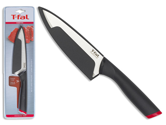 Carton of 6 Tfal Comfort Stainless Steel Chef Knife