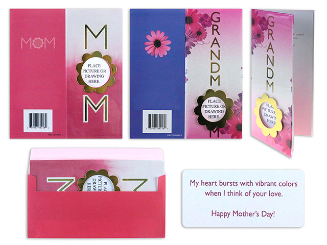 Carton of 24 Glitter Mothers Day Cards