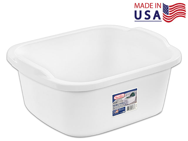 Carton of 8 Dishpan White Medium