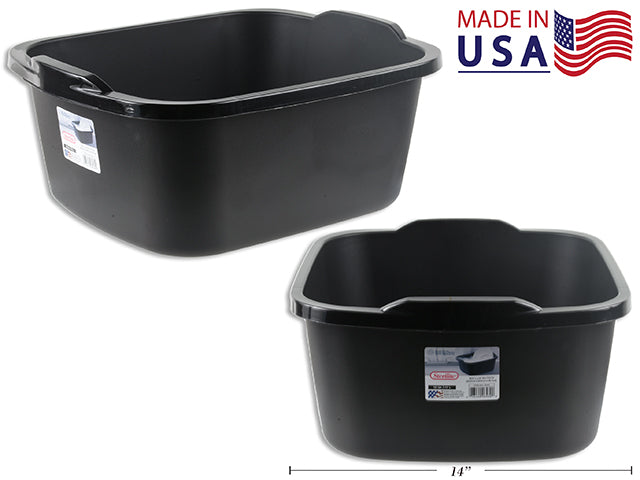 Carton of 6 Dishpan Black Large