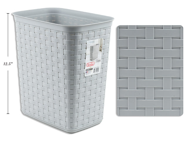 Carton of 6 Weave Cement Wastebasket Small