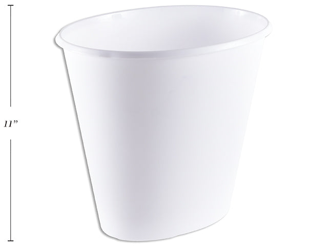 Carton of 12 9.5L Oval Vanity Wastebasket