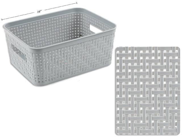 Carton of 8 Small Basket. 10-1/8In(L) X 7-7/8In(W) X 4.25In(H)