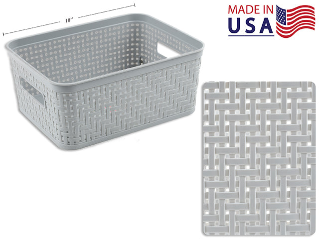 Carton of 8 Small Basket. 10-1/8In(L) X 7-7/8In(W) X 4.25In(H)