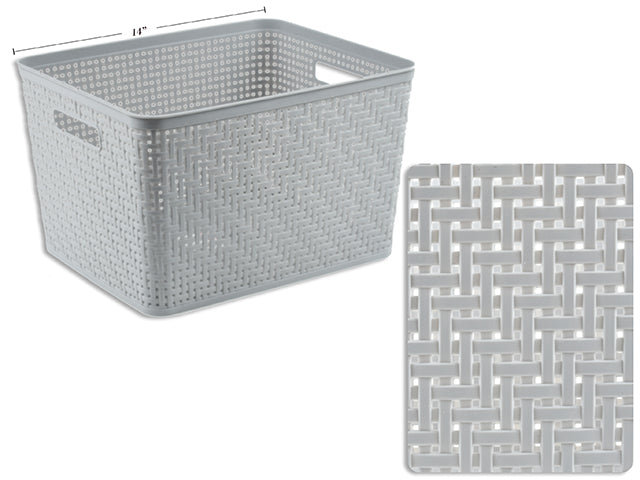 Carton of 6 Tall Basket. 14In(L) X 11.5In(W) X 8.5In(H).