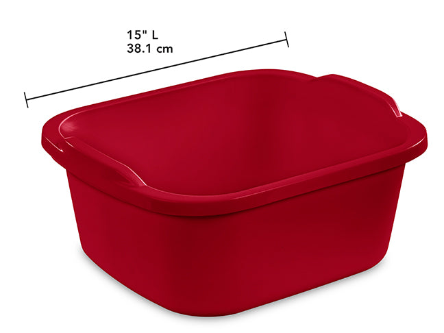 Carton of 8 12 Qt/11.4L Red Dishpan