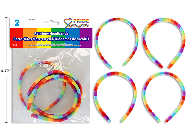 Carton of 24 Pride Rainbow Headband