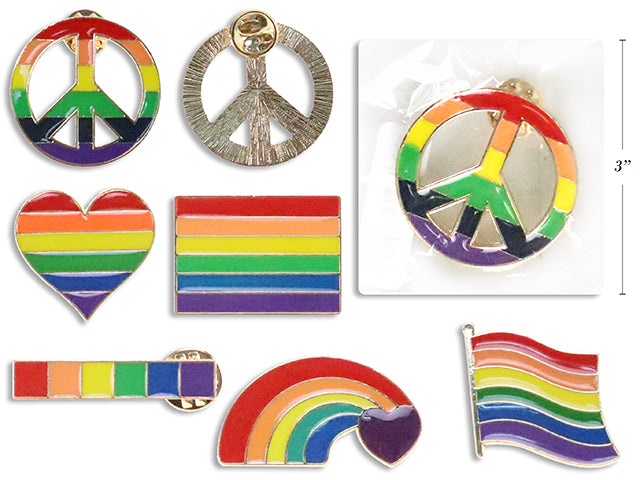 Carton of 24 Pride Rainbow Lapel Pin