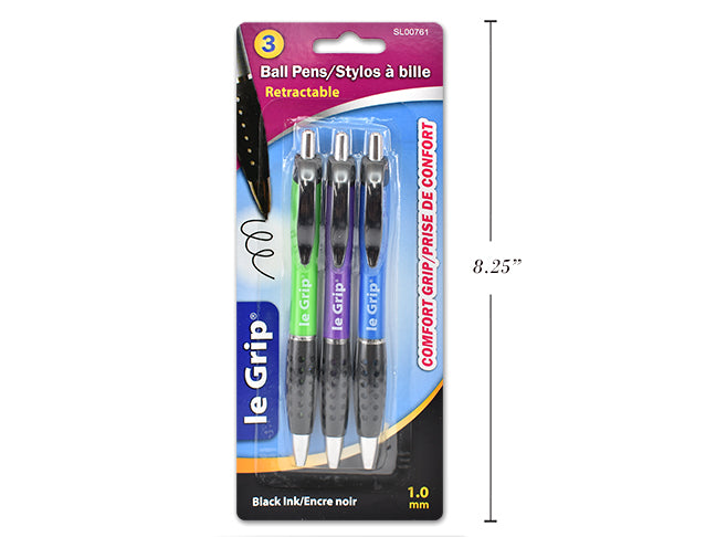 Carton of 24 Ball Point Pens 3 Pack