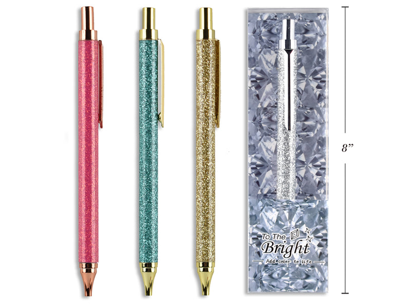 Carton of 12 Fancy Glitter Ball Pen