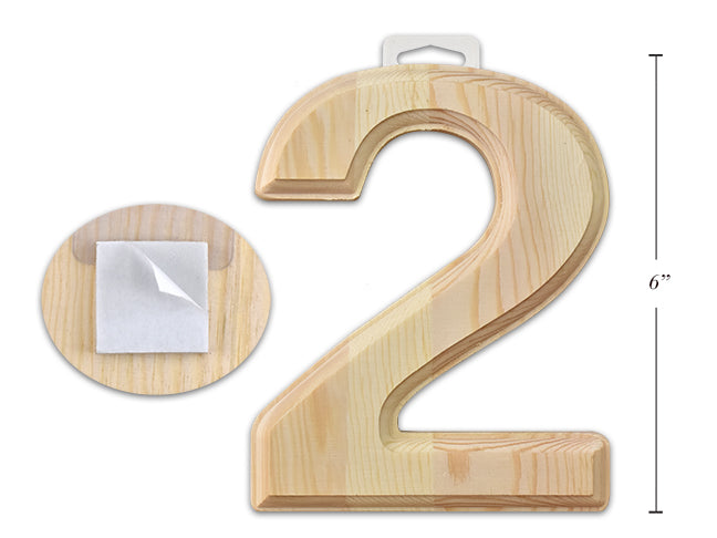 Carton of 12 Natural Wood Pine Beveled Number 2