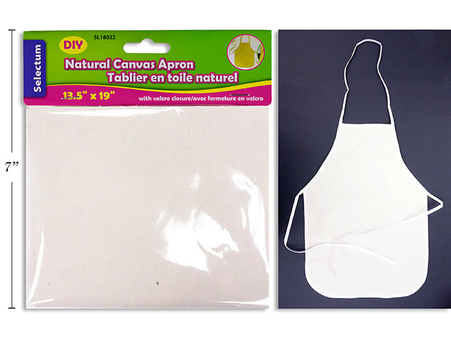 Carton of 12 Natural Color Canvas Apron