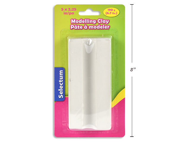 Carton of 12 Modelling Clay White