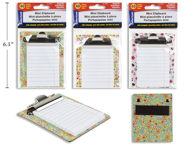 Carton of 24 Magnetic Clipboard Sticky Note Pad