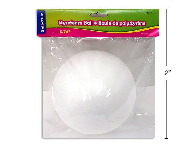 Carton of 6 Styrofoam Balls 1 Pack