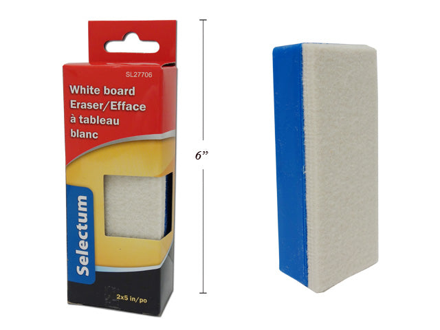 Carton of 12 White Board Eraser