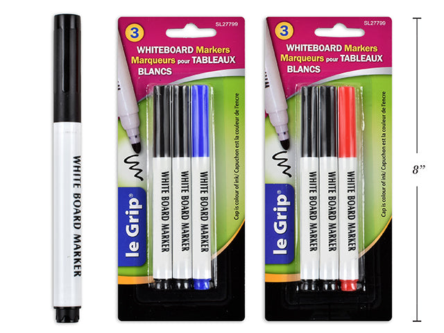 Carton of 24 Dry Erase Markers 3 Pack