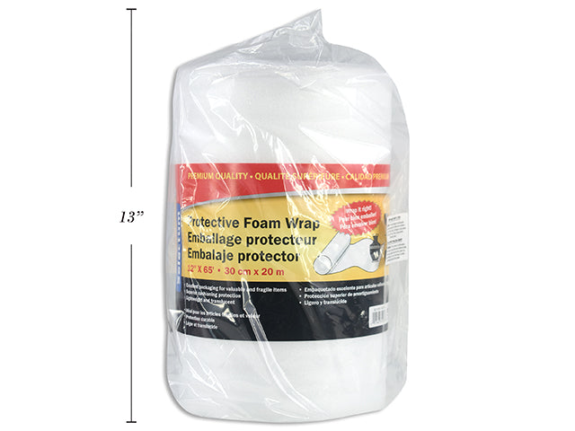 Carton of 12 Protective Foam Wrap