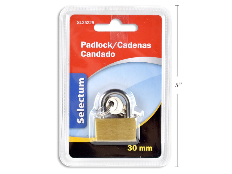 Carton of 12 Brass Padlock Large