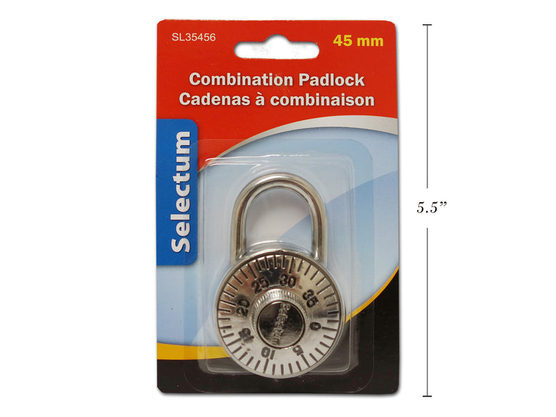 Carton of 12 Stainless Steel Combination Padlock