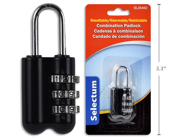 Carton of 24 Resettable Combination Padlock