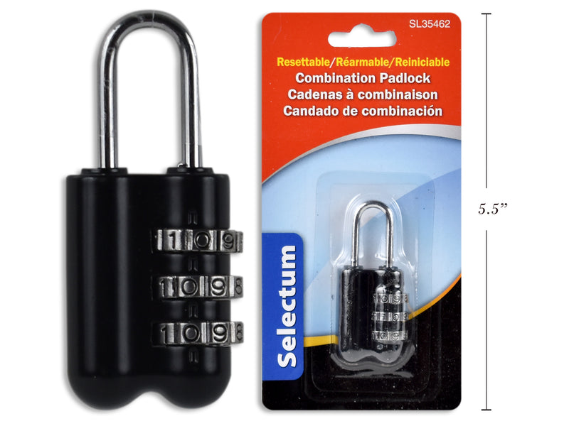 Carton of 24 Resettable Combination Padlock