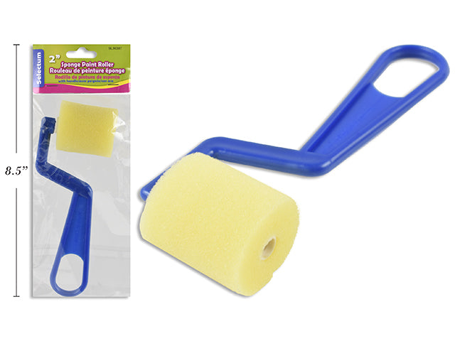 Carton of 12 Sponge Paint Roller With Handle Small