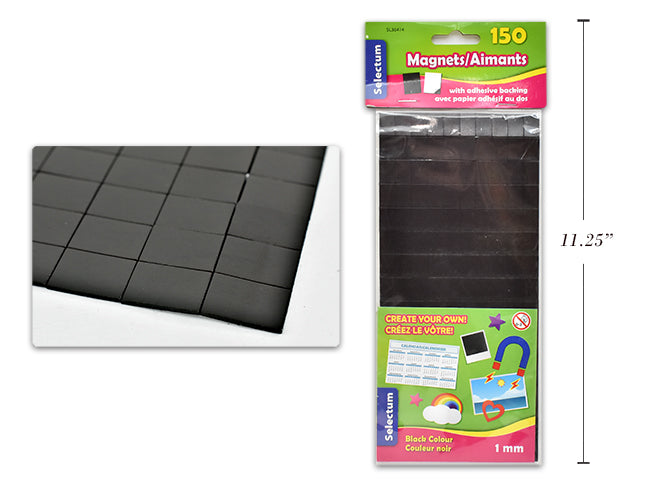 Carton of 12 Magnets With Adhesive Backing 150 Pack