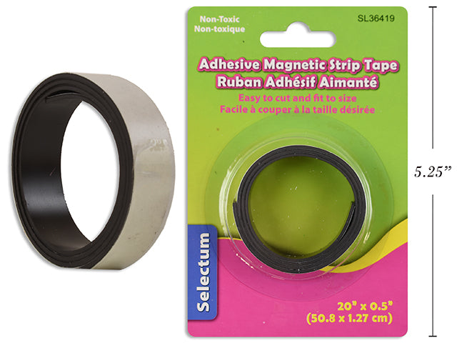 Carton of 12 Adhesive Magnetic Strip Tape